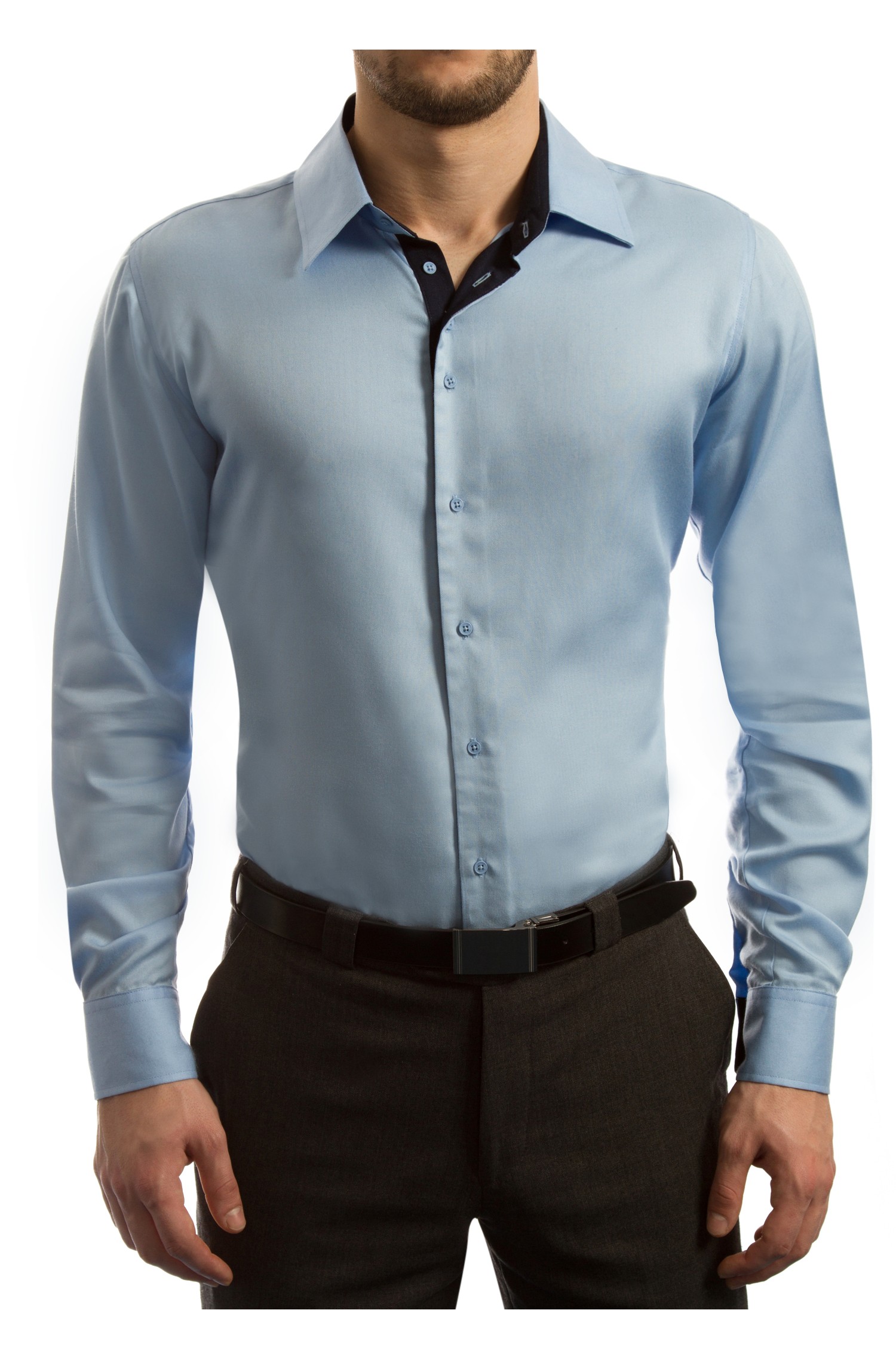 chemise bicolore homme